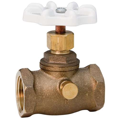 N64X0L8-B10 76-LF 3/4 STOP & WASTE - FEMALE NO LEAD, Stop and Waste Valve - Lead-free