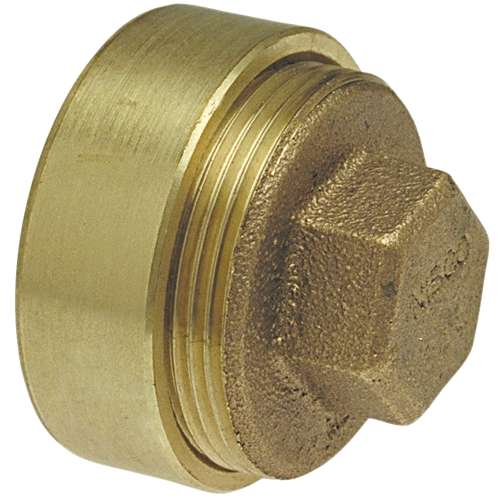 816S 2X1 1/2 FTGXCOW/PLUG DWV FLS FTG C/O, DWV Flush Fitting Cleanout Ftg x Cleanout w/Plug - Cast, 816-S  - Box of 10