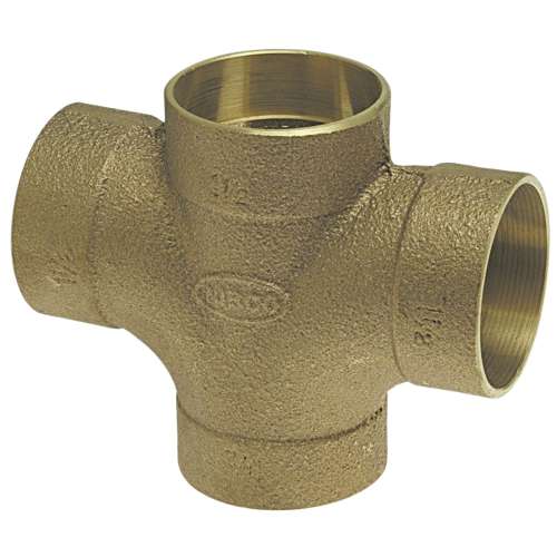 835R 3X3X1 1/2X1 1/2 DWV DBL TEE CAST, DWV Double Tee C x C x C x C - Cast, 835