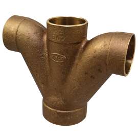 835BRR 2X1 1/2X1 1/2X1 1/2 DWV DBL SAN TEE, DWV Double LT Tee C x C x C x C - Cast, 835-B