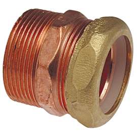 9047 1 1/2 MXSJ DWV TRAP ADAPTER WROT, DWV Trap Adapter M x SJ - Wrot, 904-7