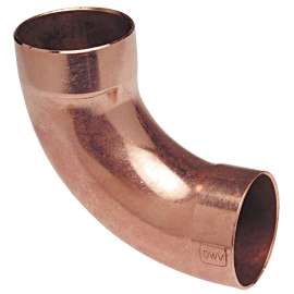 907LT 2 CXC DWV 90 LNG RAD ELBOW WROT, DWV 90 Degrees  Long Radius Elbow C x C - Wrot, 907-LT  - Box of 5