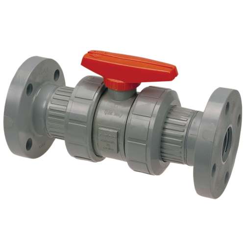 F51TB-E 2 FLG TUBV EPDM CPVC MOD-D, Ball Valve - Flanged, Tru-Bloc True Union, Corzan CPVC Schedule 80, EPDM, F51TB-E