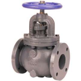 F718B 6 FLG GLOBE CAST IRON, Globe Valve - Iron, Bronze Mounted Trim, F-718-B
