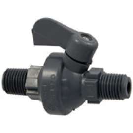 M45CCV 1/4 XM CHEMCOCK PVC, Ball Valve - Chemcock PVC Schedule 80, M45CC-V