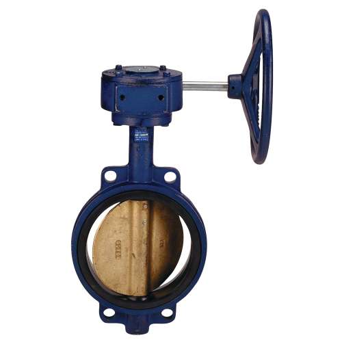 N200135LH 6 WAFER/EPDM/AL BRZ BFV W/LH, Butterfly Valve - Cast Iron, International, Wafer Type, N200135