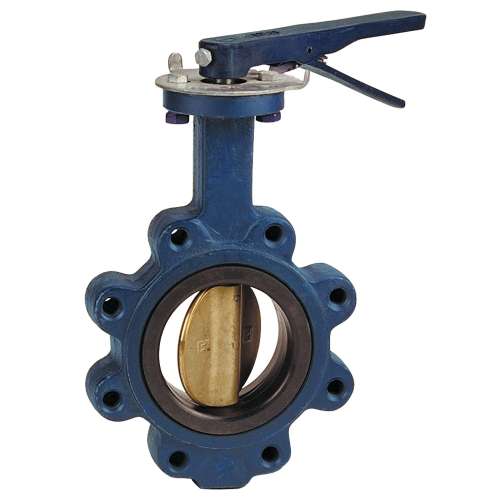 N200235LH 6 LUG/EPDM/AL BRZ W/LH DE, Butterfly Valve - Cast Iron, 200 PSI, International, N200235