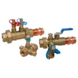 NCC3P 1/2 COIL CONNECT KIT PRESS, FLO-BOSS Coil-Connect Kit - Thread x Press End, Automatic Balancing, Isolation Valve, NCC3P