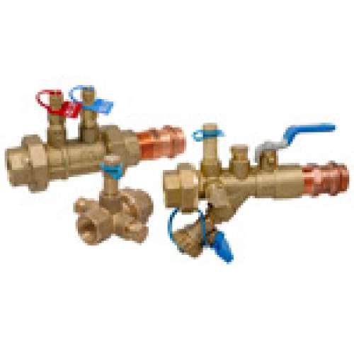 NCC4P 1/2 COIL CONNECT KIT PRESS, FLO-BOSS Coil-Connect Kit - Thread x Press End, Automatic Balancing, Strainer Valve, NCC4P