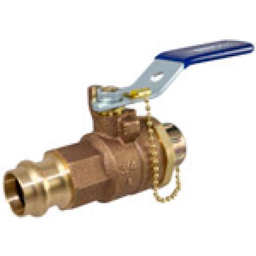 NF843C8-B10 PC58570HC 3/4 PRS BALL VALVE PXHOSE, Ball Valve - Bronze, 250 PSI, Hose Connection, PC585-70-HC