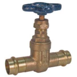 NF0J006 PF113 1/2 NRS GATE W/ FEMALE PRESS ENDS, Gate Valve - Bronze, 200 PSI, Non-Rising Stem, PF113
