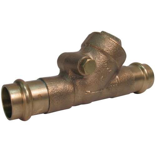 PF413Y 2 CHECK PTFE DISC W/FEMALE PRESS, Check Valve - Bronze, 200 PSI, Y-Pattern, PF413-Y - Box of 4