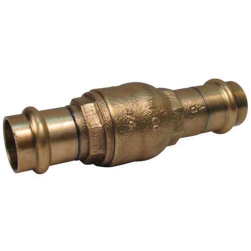 NF7Q008 PF480Y 3/4 INLINE CV W/FEMALE PRESS ENDS, Ring Check In-line Lift Check Valve - Bronze, 200 PSI, PF480-Y