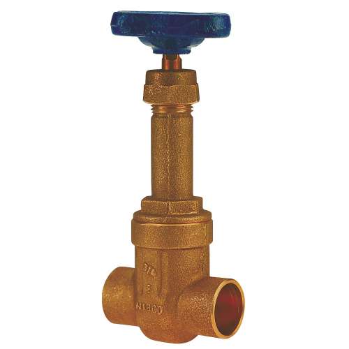 S111 3/4 CXC 125# RS GATE BRZ, Gate Valve - Bronze, Rising Stem, Solder Ends, S-111 - Box of 10