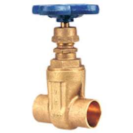 S113 3/8 CXC 125# NRS GATE BRZ, Gate Valve - Bronze, Non-rising Stem, Solder Ends, S-113 - Box of 10