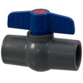 S45CE-E 1 SOC PVC BALL VALVE, Ball Valve - Socket, Compact Economy, PVC Schedule 80, EPDM, S45CE-E
