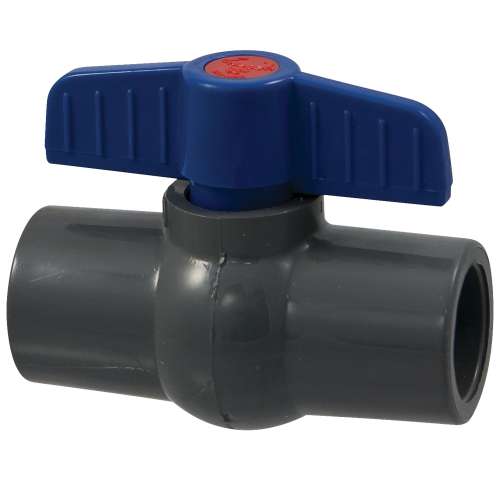 S45CE-E 1 SOC PVC BALL VALVE, Ball Valve - Socket, Compact Economy, PVC Schedule 80, EPDM, S45CE-E