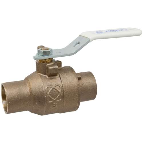 NJ83XHD S-585-66-LF 2 SOLDER FULL PORT SS TRIM, Two-Piece Bronze Ball Valve - Lead-free