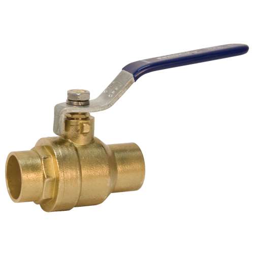 SFP600A 3 400PSI SOLDER FULL PORT BV, Ball Valve - Brass, Two-Piece, Full Port, C x C, S-FP-600A