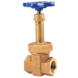 T154A 1 1/2 THD 200# RS GATE BRZ, Gate Valve - Bronze, Class 200, Block Pattern, T-154-A - Box of 2