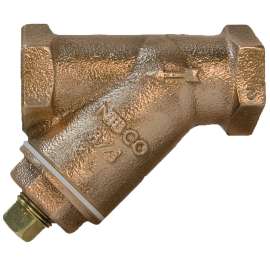 T221A 2 20 MESH W/PLUG BRZ STRAINER, Strainer - Bronze, Wire Mesh Screen, Threaded Ends, T-221-A