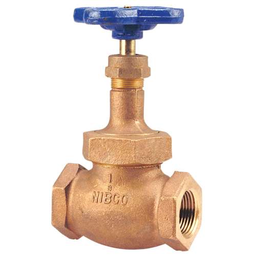 T235Y 1/2 THD 150# GLOBE W/PTFE SEAT, Globe Valve - Bronze, Class 150, PTFE Disc, T-235-Y - Box of 5