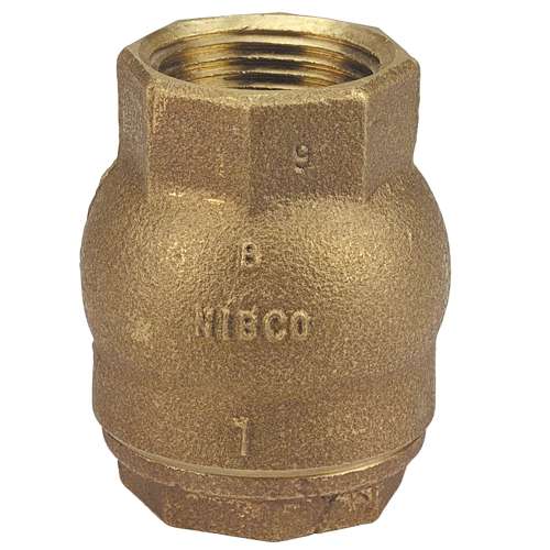 T480 1-1/4 THREADED RING CHECK VALVE BRZ, Check Valve - Ring Check, Bronze, Resilient Disc, Thread Ends, T-480