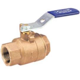 T58070 2 THRD BALL CONV PT BRZ, Two-Piece Bronze Ball Valve - Conventional Port, Threaded, T-580-70 - Box of 5