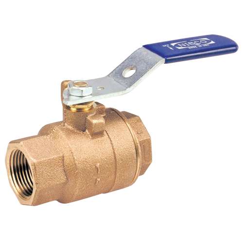 T58070 3 THRD BALL CONV PT BRZ, Two-Piece Bronze Ball Valve - Conventional Port, Threaded, T-580-70