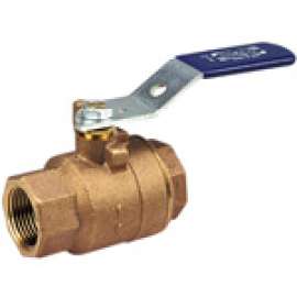 T58570 1 1/2 THRD BALL FULL PORT BRZ, Two-Piece Bronze Ball Valve - Full Port, Threaded, T-585-70 - Box of 10