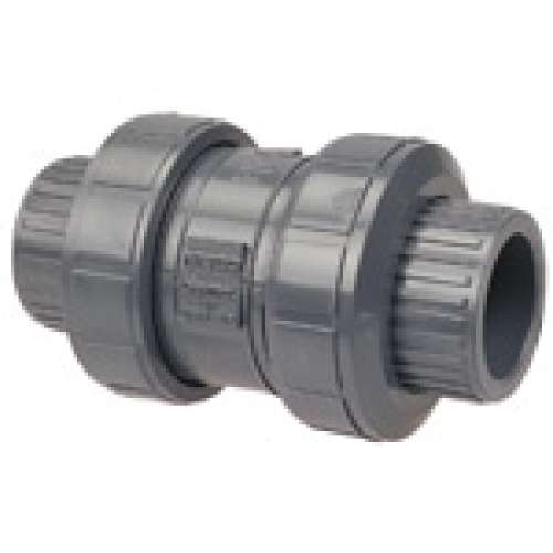 S45BC-V 3 SOC TU BALL CK FKM PVC, Ball Check Valve - Socket, True Union, PVC Schedule 80, FKM, S45BC-V