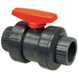 S45TB-V 6 SOC TU BV FKM PVC, Ball Valve - Model C, Socket, Tru-Bloc True Union, PVC Schedule 80, FKM, S45TB-V