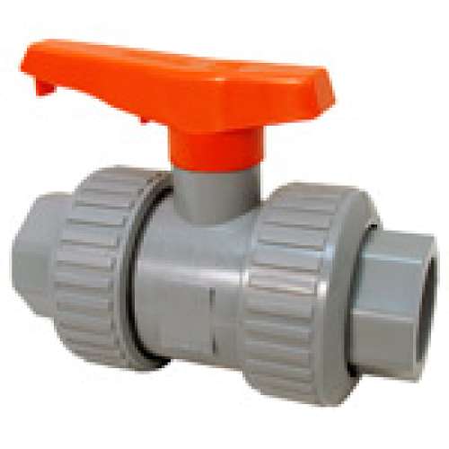 U51TB-E 11/4 TUBV EPDM CPVC MOD-D, Ball Valve - Model D, Universal End, Tru-Bloc True Union, Corzan HP CPVC Schedule 80, EPDM, U51TB-E