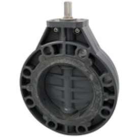 W45BF-V LH 6 BFV LEVER FKM, Butterfly Valve - Model B, PVC Schedule 80, FKM, W45BF-V-NO, W45BF-V-LH, W45BF-V-GO
