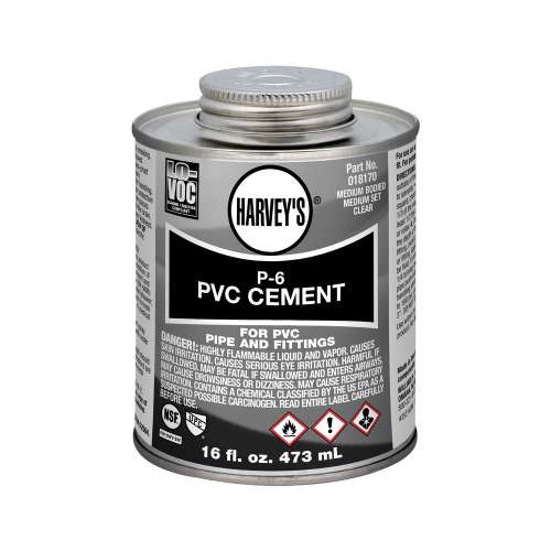 P-6 MEDIUM PVC CEMENT 16 OZ