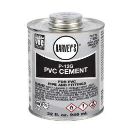 P-12G HEAVY GRAY PVC CEMENT 16 OZ