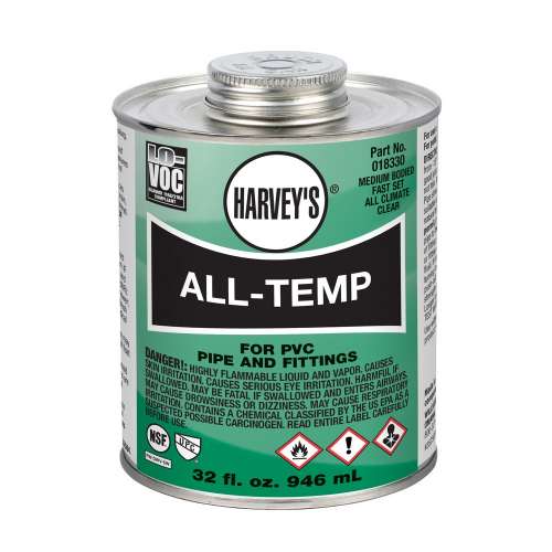 ALL TEMP PVC CEMENT 16 OZ