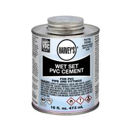 WET SET PVC CEMENT 16 OZ