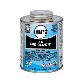 A-6 ABS BLACK CEMENT 4 OZ