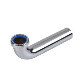 23" Waste Arm w/ Slip Joint For 24" End Outlet - 20 Ga. w/ Brass Nuts, Unfinished