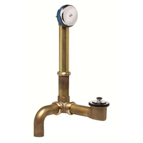 Full Kit, Brass Tubular - 17 Ga. Uni-Lift Stopper w/ Chrome Finish Side Drain