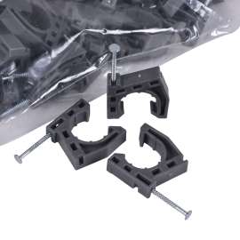 1/2" Stand-Off Pipe Clamp with Nail (100 in polybag)