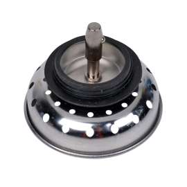 Same as 15 w/ Brass Nuts. Neoprene Stopper with Brass Nuts. (Fits all cast iron)