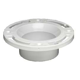 3" PVC closet flange w/plastic ring w/o test cap
