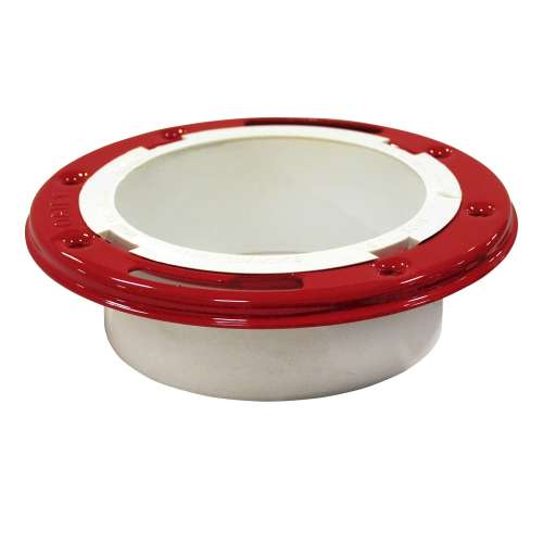 Closet Flange 3in or 4in PVC Level-Fit Metal Ring without Test Cap