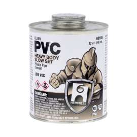 16 oz. PVC Cement - Clear - Jumbo Dauber In Cap