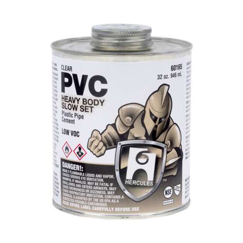 32 oz. PVC Cement - Clear - Jumbo Dauber In Cap