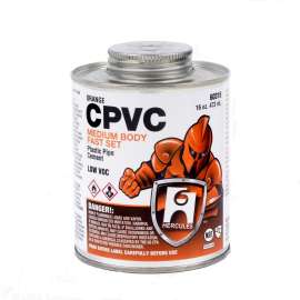 16 oz. CPVC Cement - Orange - Jumbo Dauber In Cap