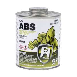 16 oz. ABS Cement - Black - Jumbo Dauber In Cap