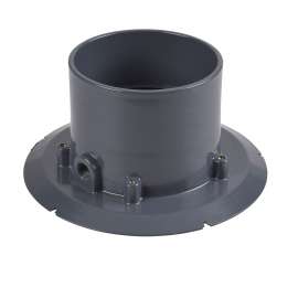 4" PVC Adj. Commercial Cleanout w/ 6" Cast BR Cover & Round Top